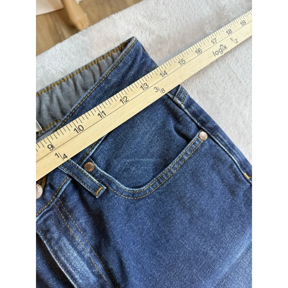 Smith & Rouge No 75 High Rise Skinny Dark Wash Long Length Womens Jeans Sz 28x34
